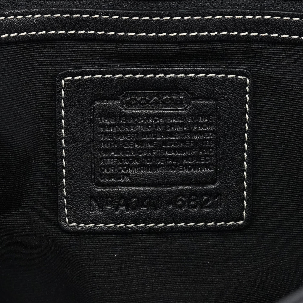 6821 Beige Black Signature Soho Tote Bag