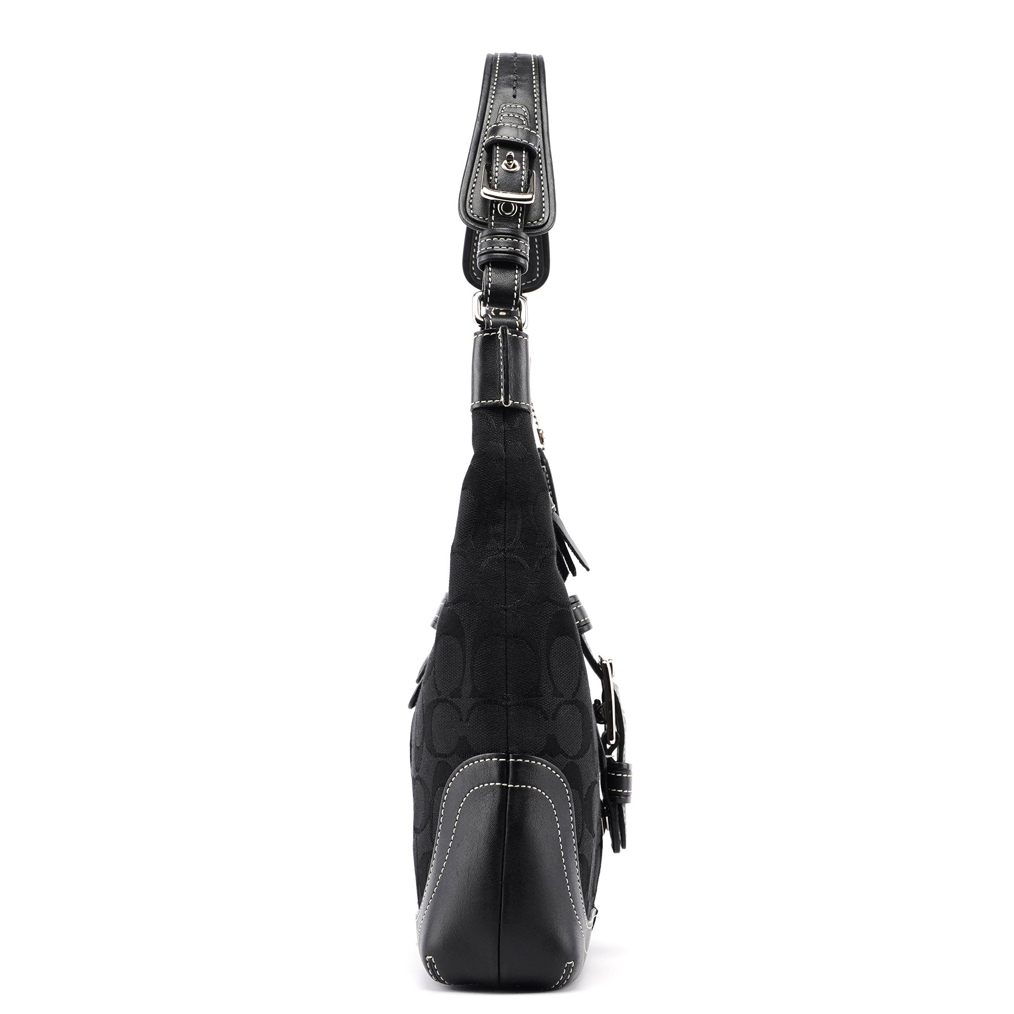 6823 Black Signature C Soho Shoulder Bag