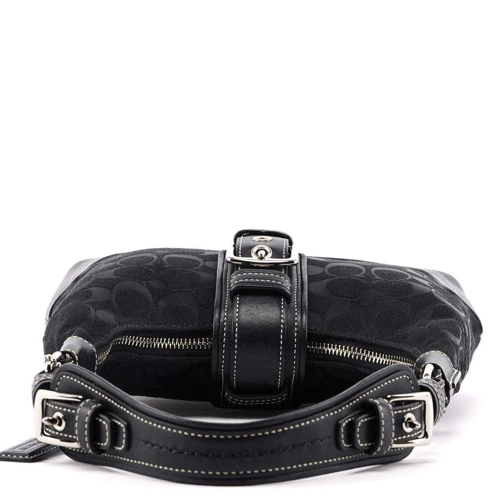 6823 Black Signature C Soho Shoulder Bag