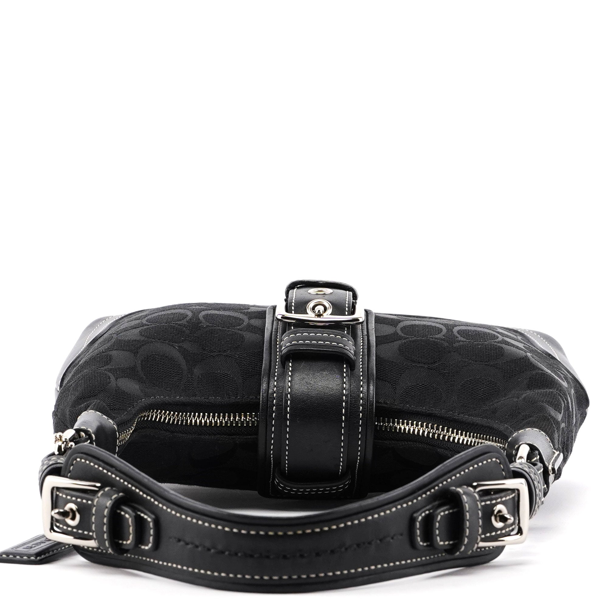 6823 Black Signature C Soho Shoulder Bag
