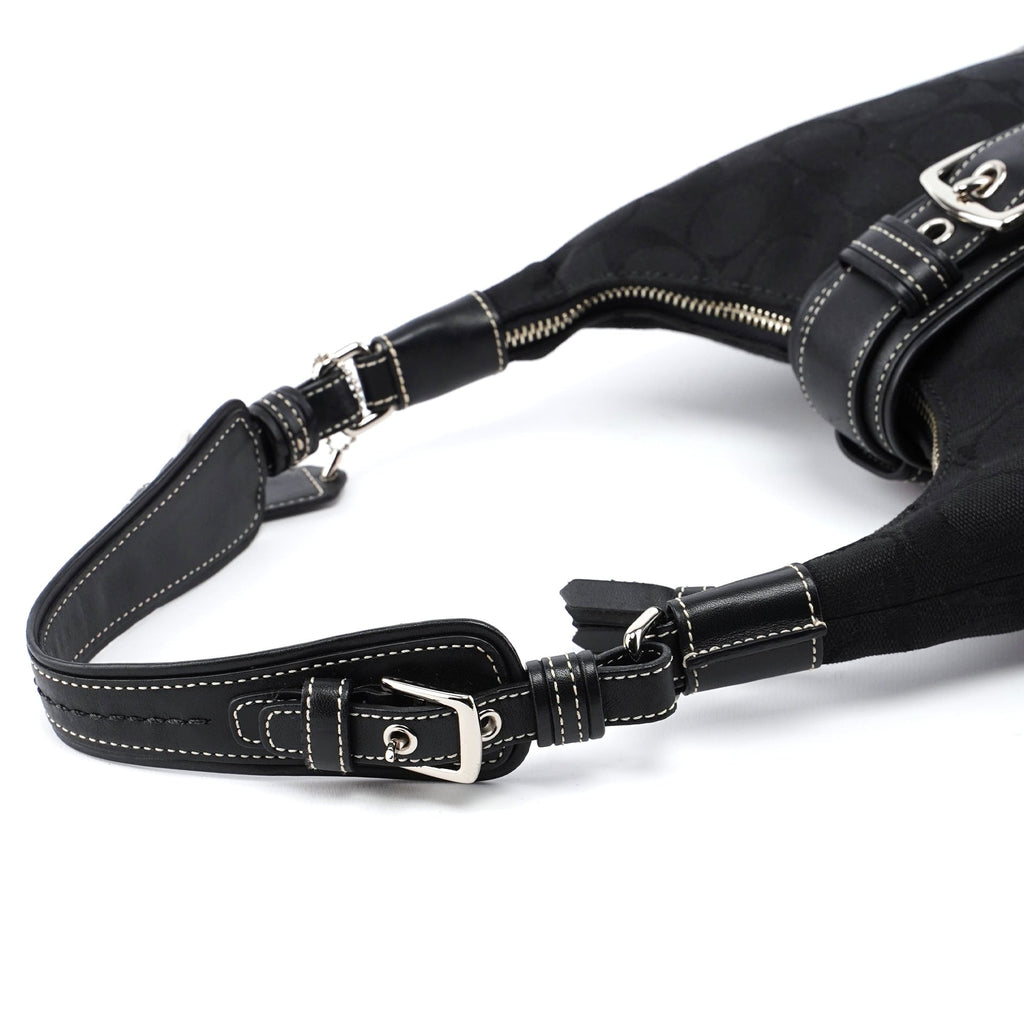 6823 Black Signature C Soho Shoulder Bag
