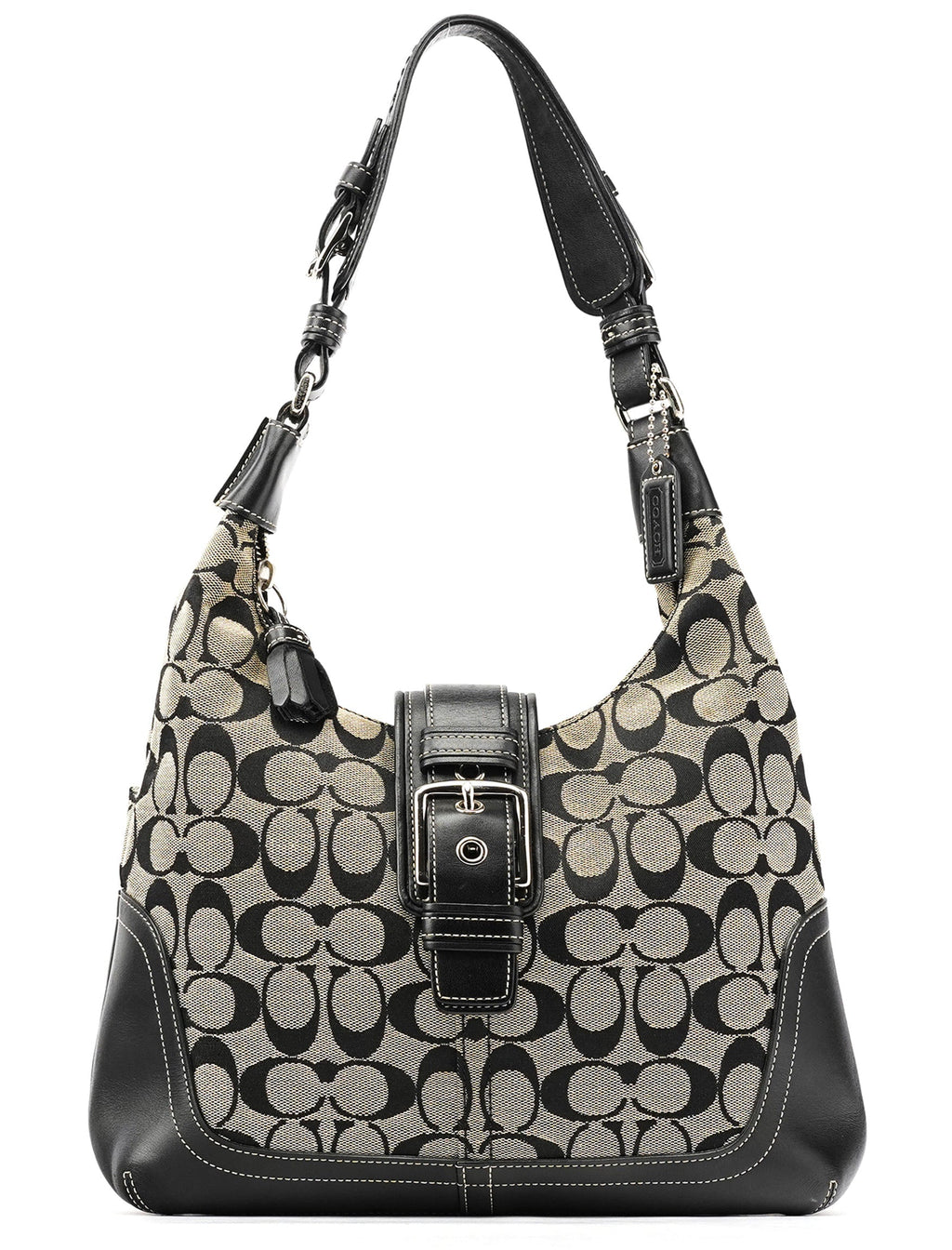 6824 Grey Signature Soho Shoulder Bag