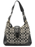 6824 Grey Signature Soho Shoulder Bag
