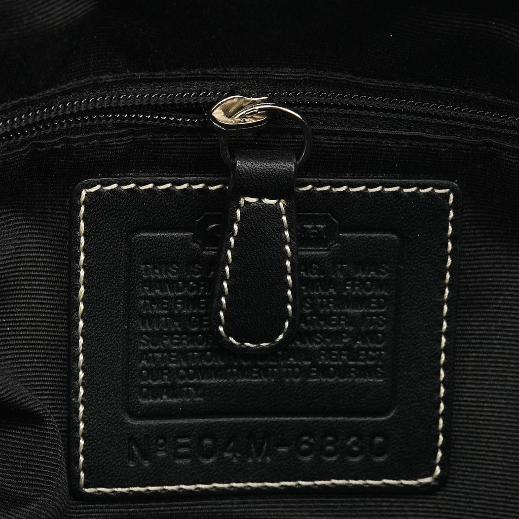 6830 Grey Black Signature Canvas Tote Bag