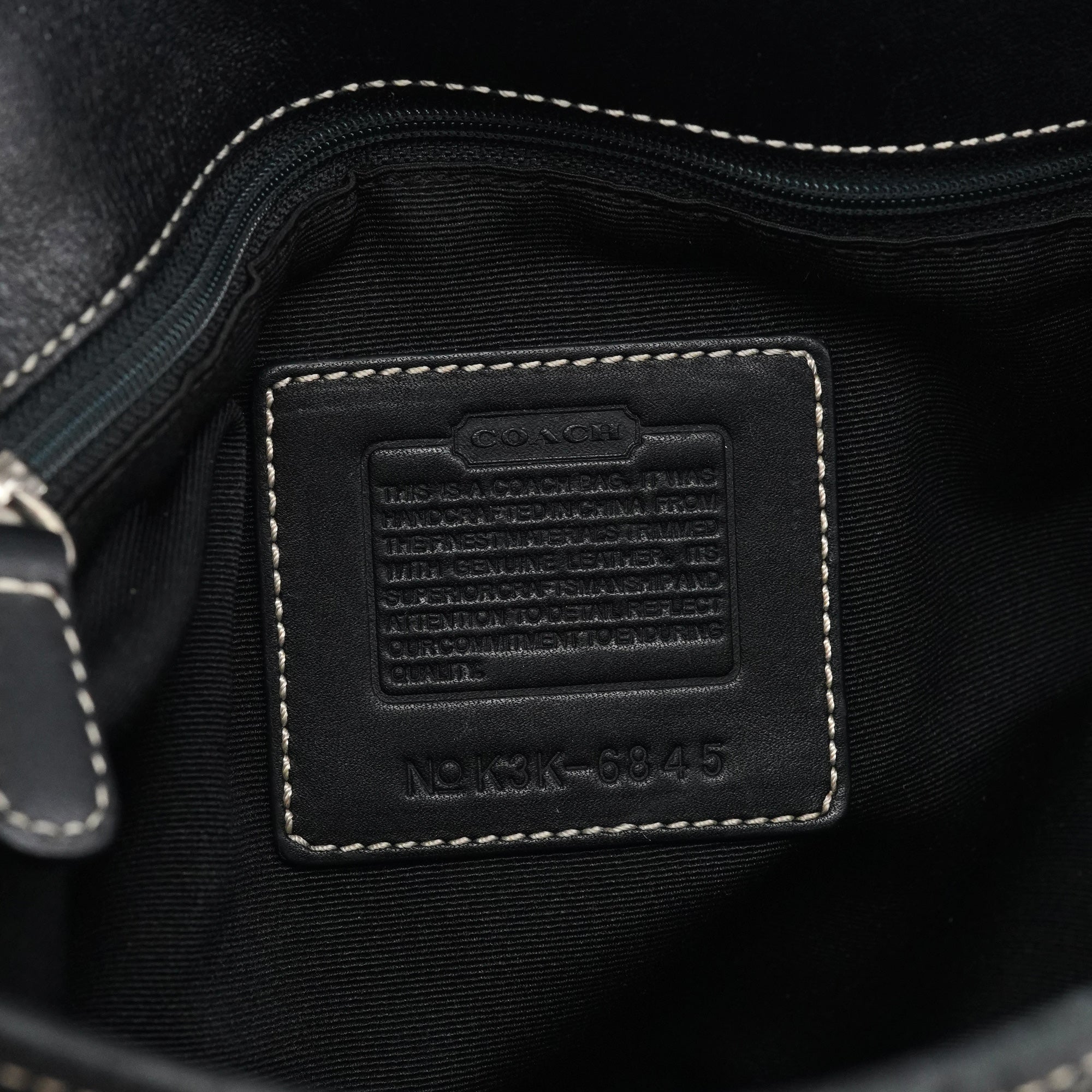 6845 Grey Black Soho Shoulder Bag