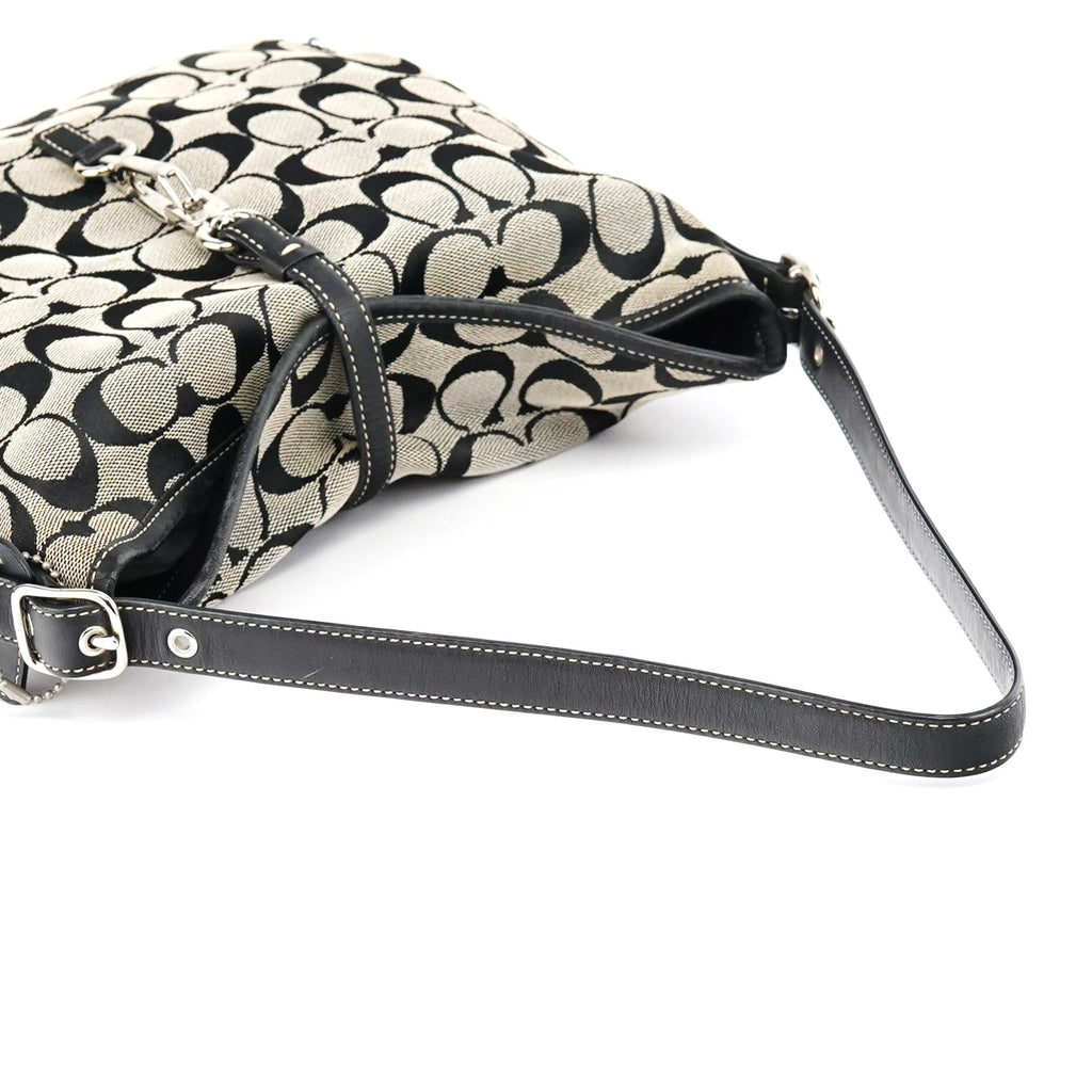 6845 Grey Black Soho Shoulder Bag
