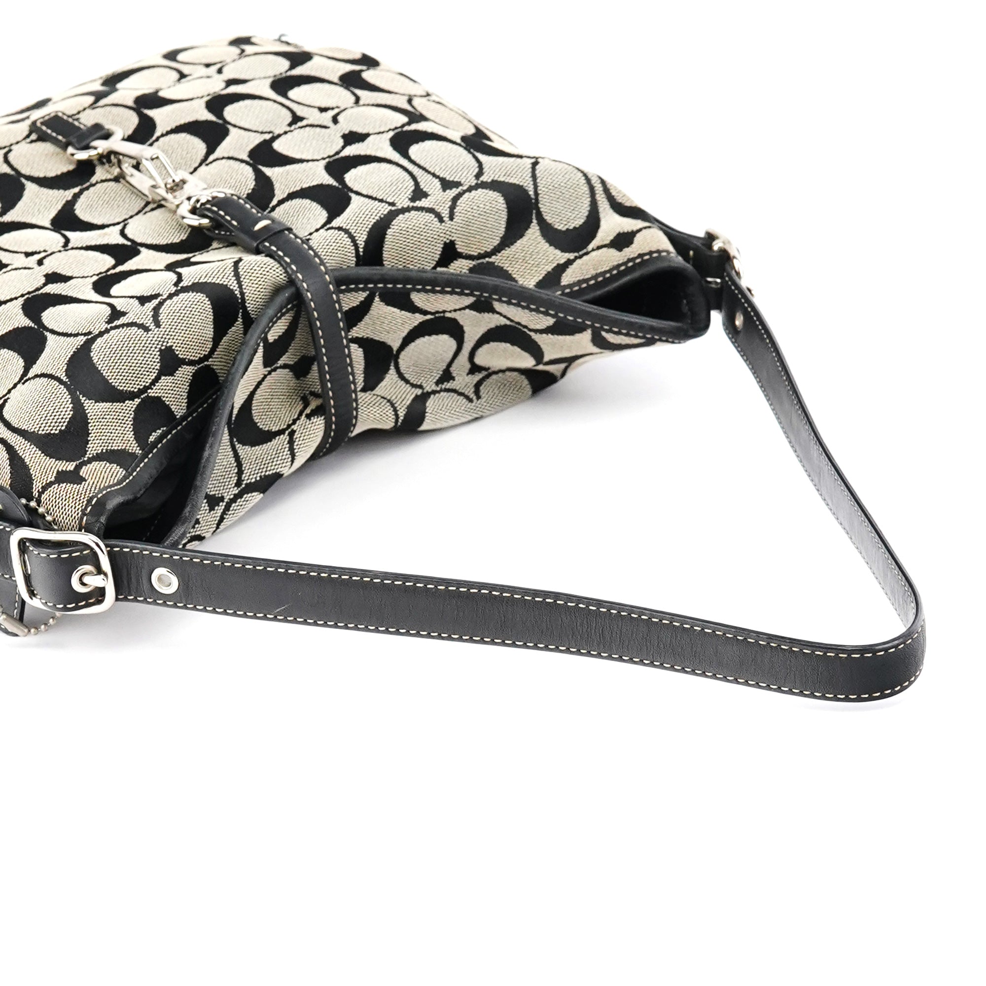 6845 Grey Black Soho Shoulder Bag