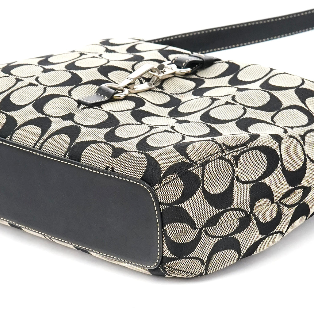 6845 Grey Black Soho Shoulder Bag