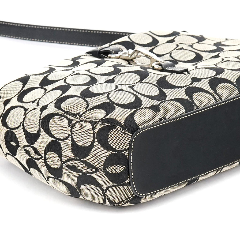 6845 Grey Black Soho Shoulder Bag