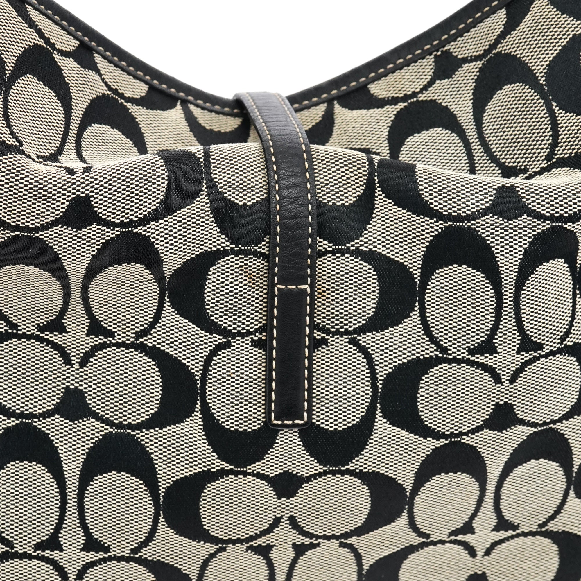 6845 Grey Black Soho Shoulder Bag