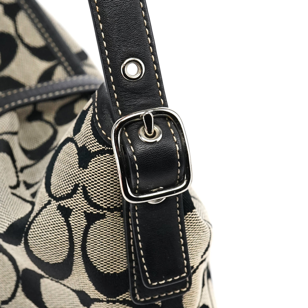 6845 Grey Black Soho Shoulder Bag