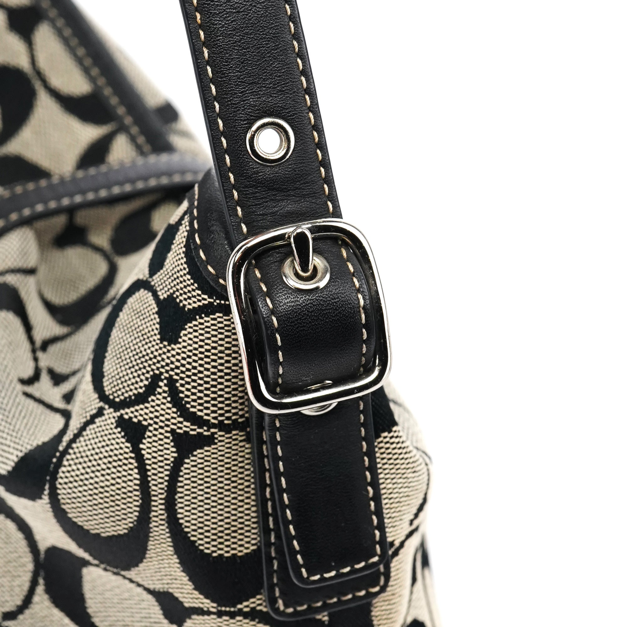 6845 Grey Black Soho Shoulder Bag