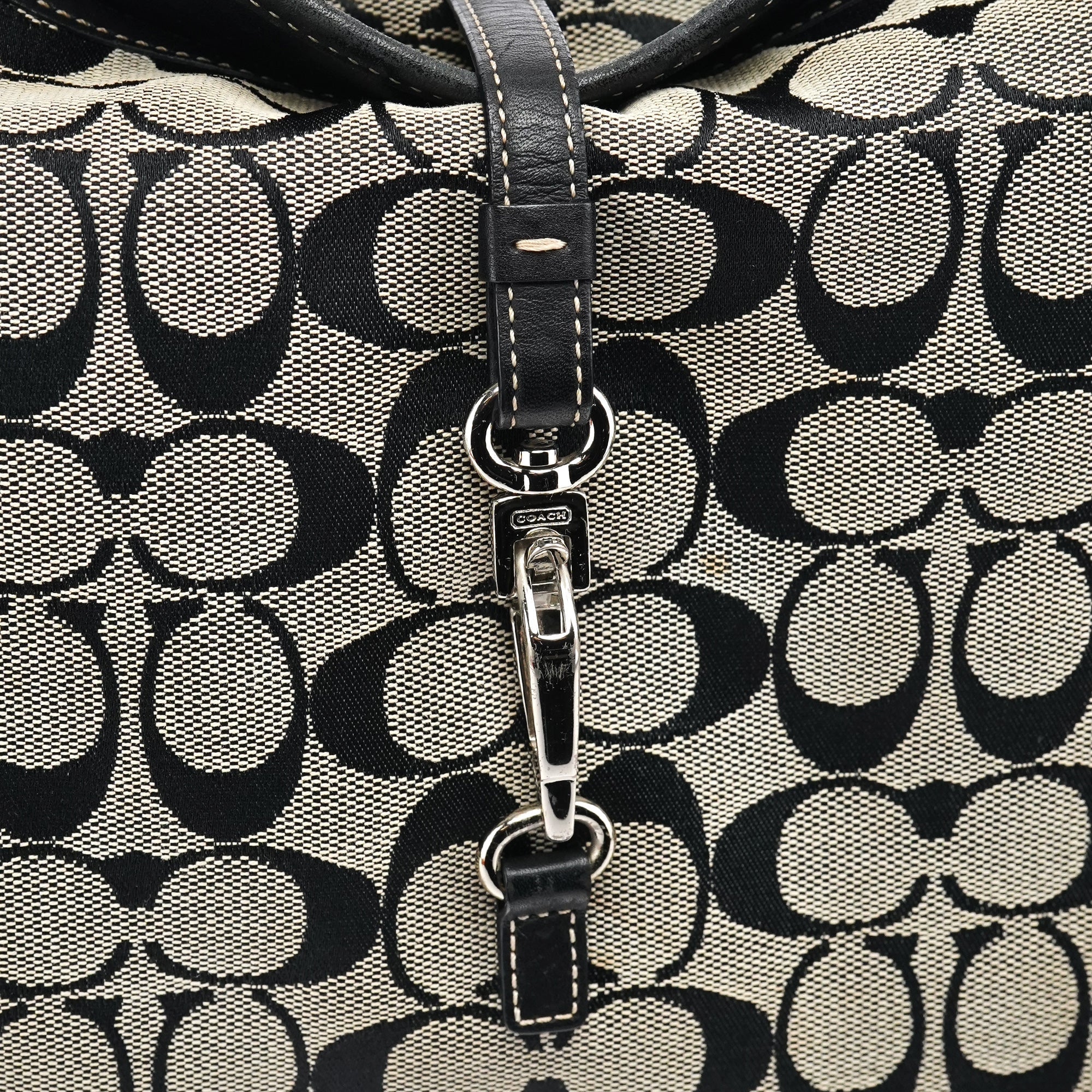 6845 Grey Black Soho Shoulder Bag