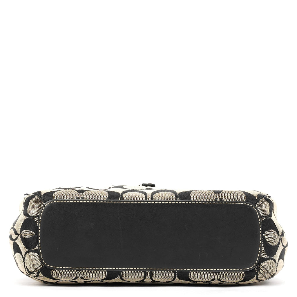 6845 Grey Black Soho Shoulder Bag