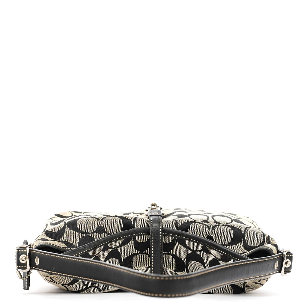 6845 Grey Black Soho Shoulder Bag