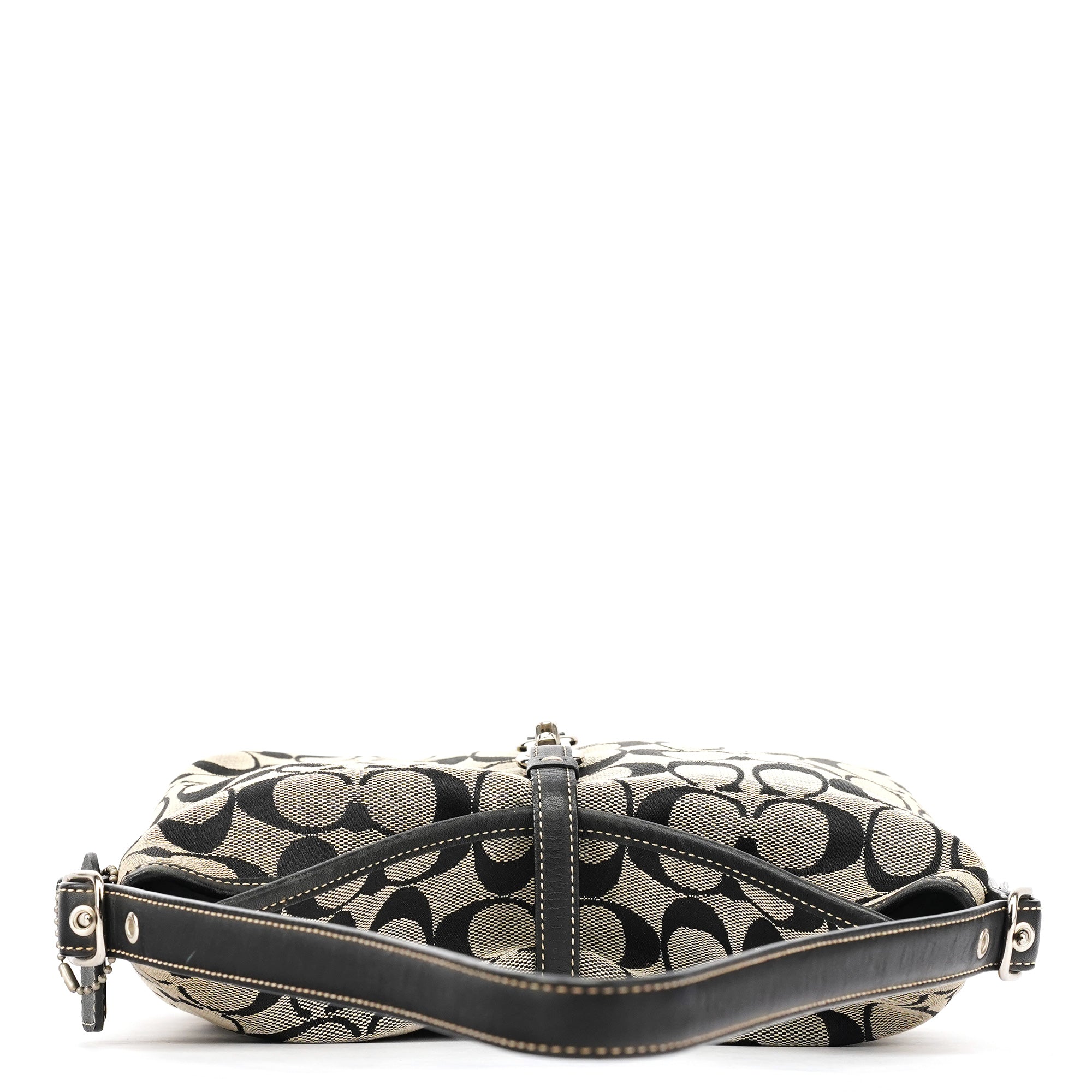 6845 Grey Black Soho Shoulder Bag