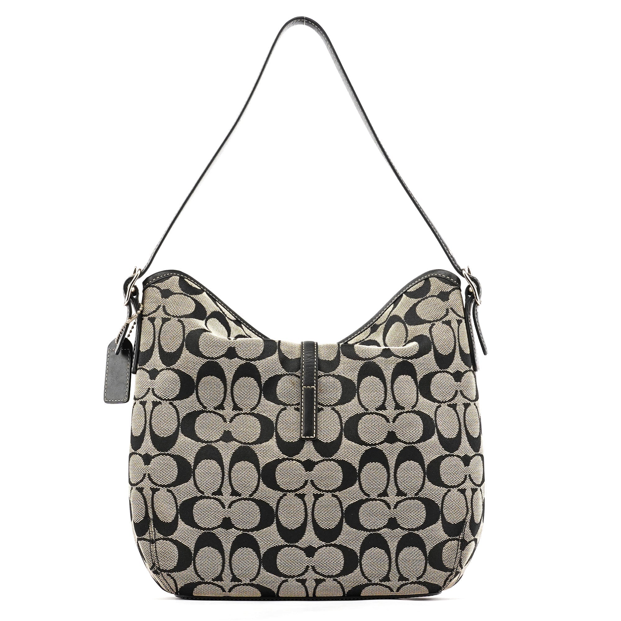 6845 Grey Black Soho Shoulder Bag