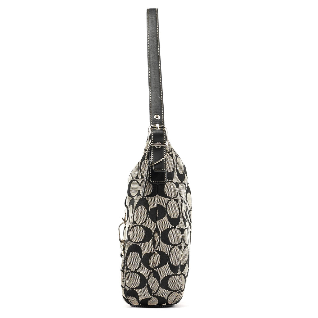 6845 Grey Black Soho Shoulder Bag