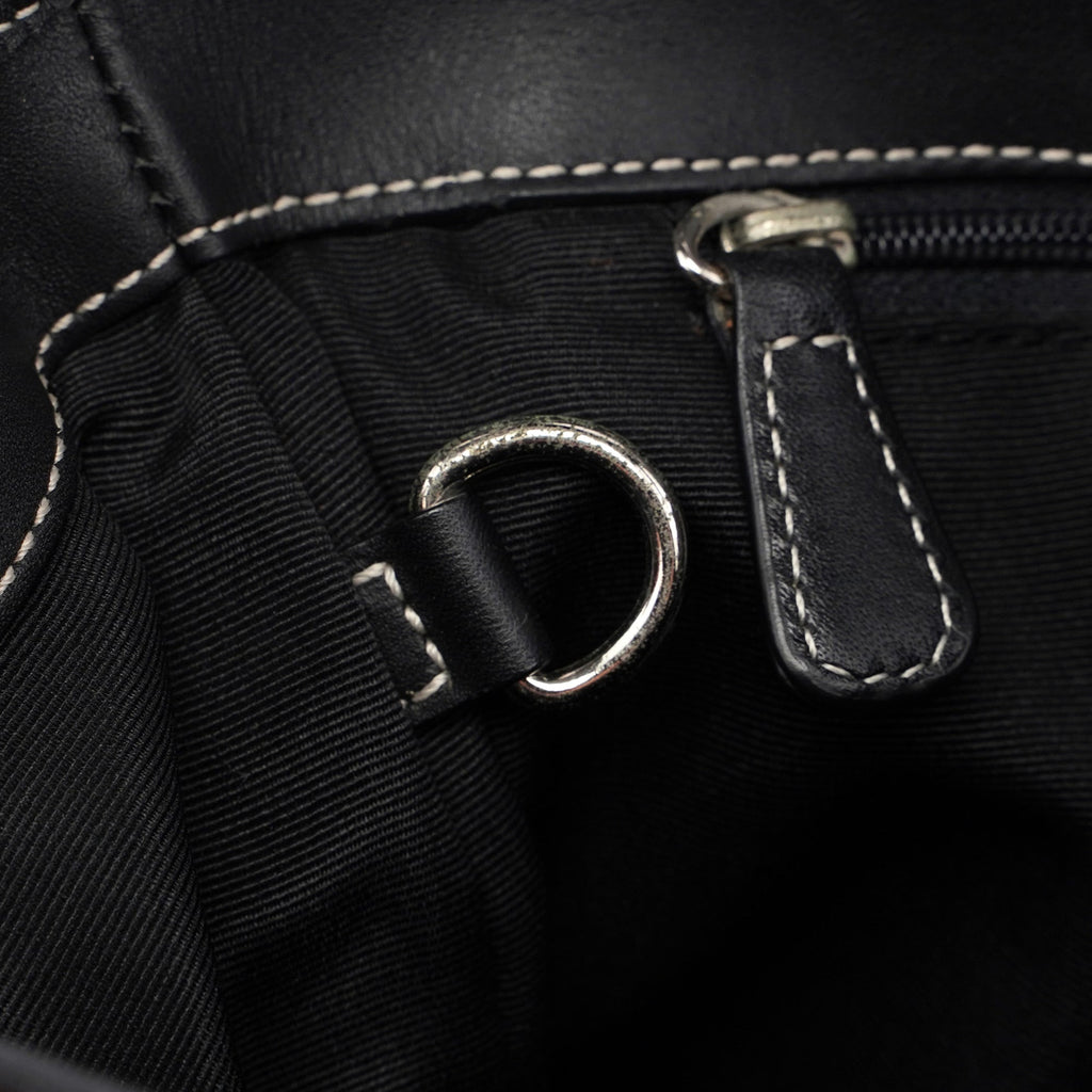 6845 Grey Signature C Clasp Hobo Shoulder Bag