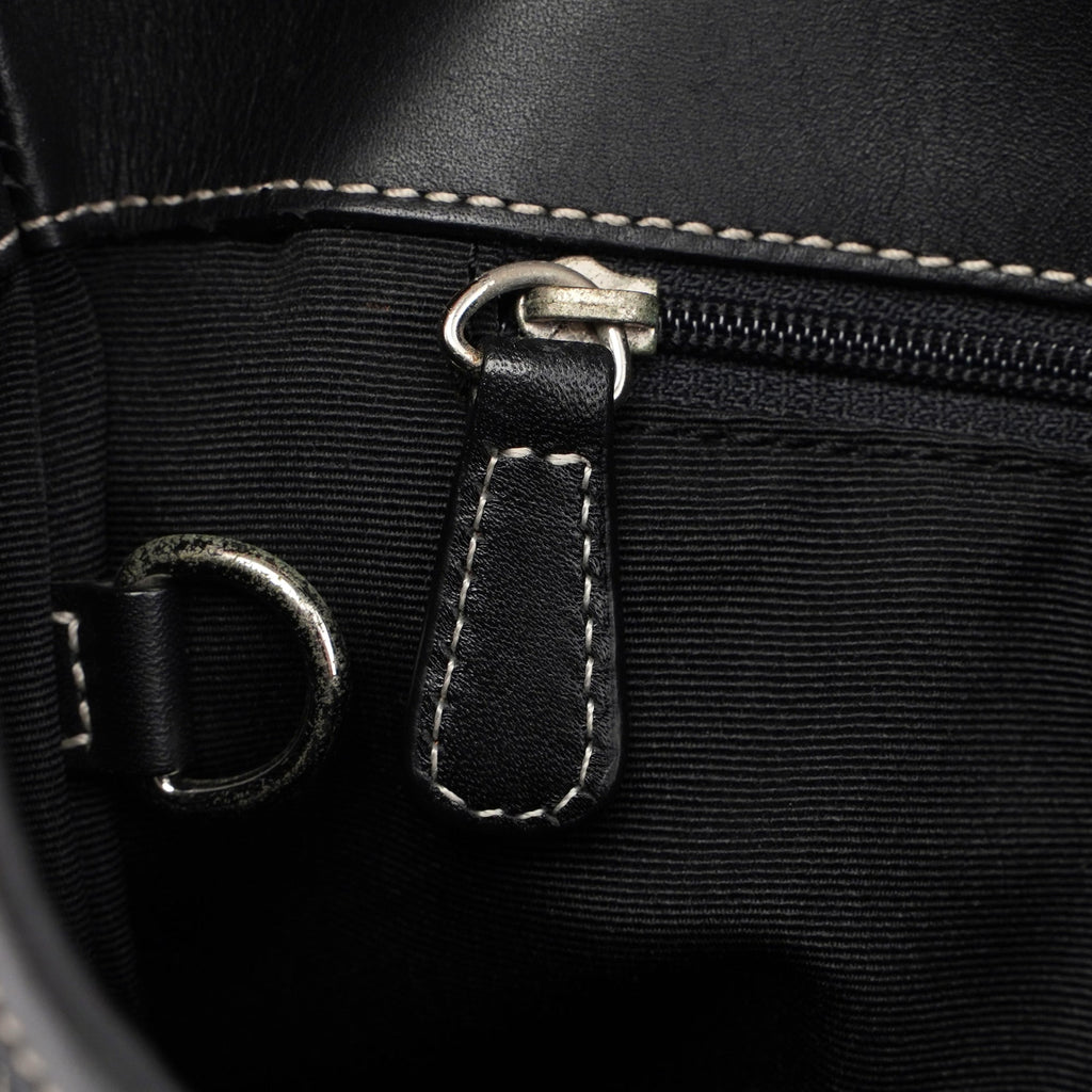 6845 Grey Signature C Clasp Hobo Shoulder Bag