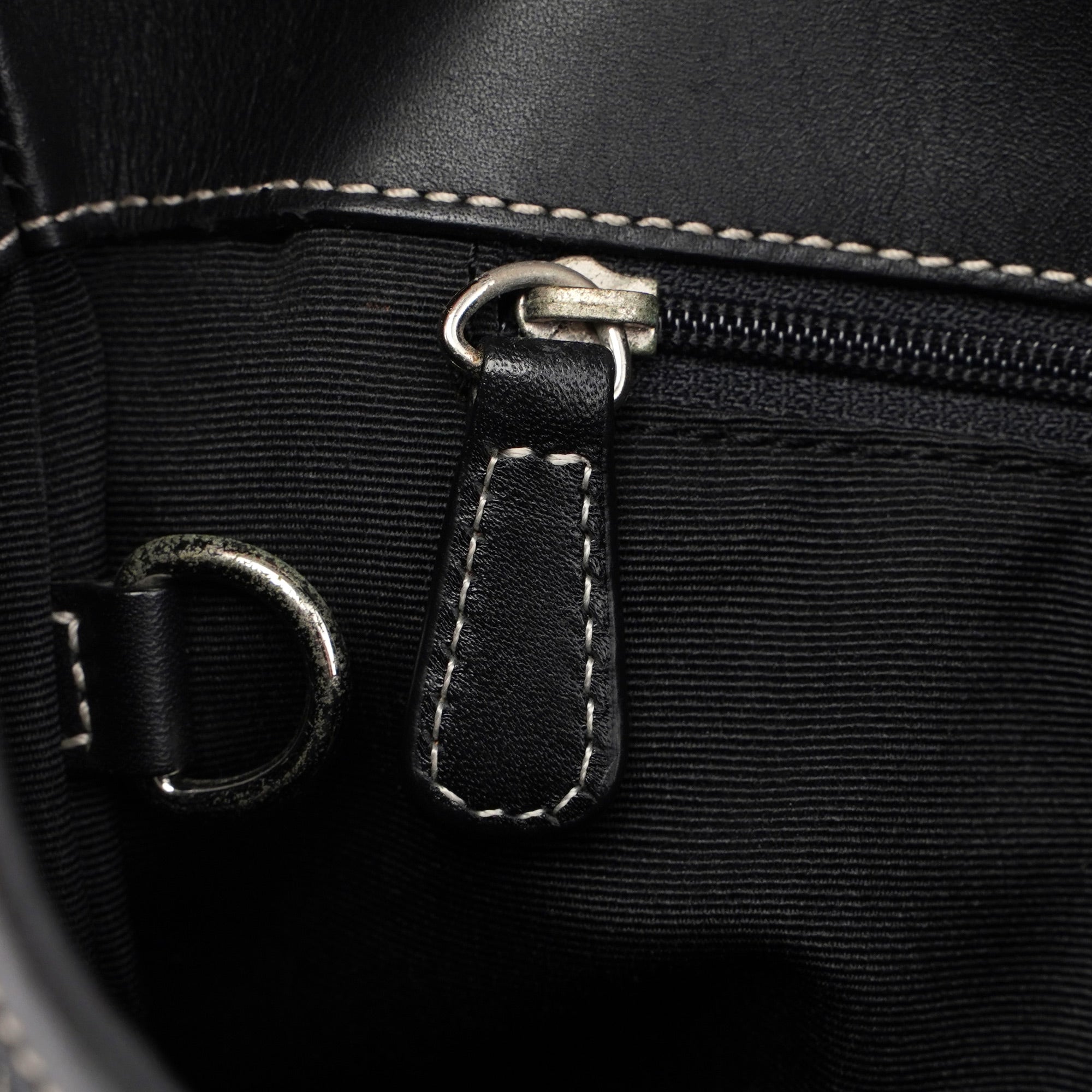 6845 Grey Signature C Clasp Hobo Shoulder Bag