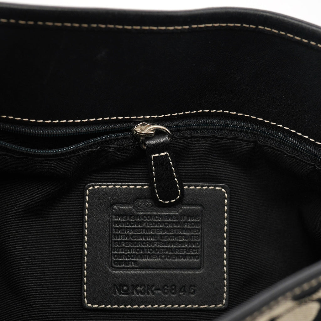 6845 Grey Signature C Soho Shoulder Bag