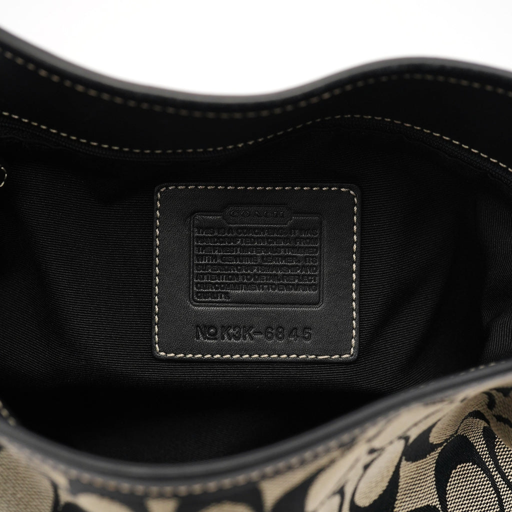 6845 Grey Signature C Soho Shoulder Bag