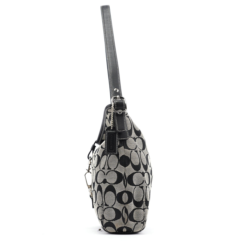 6845 Grey Signature C Soho Shoulder Bag