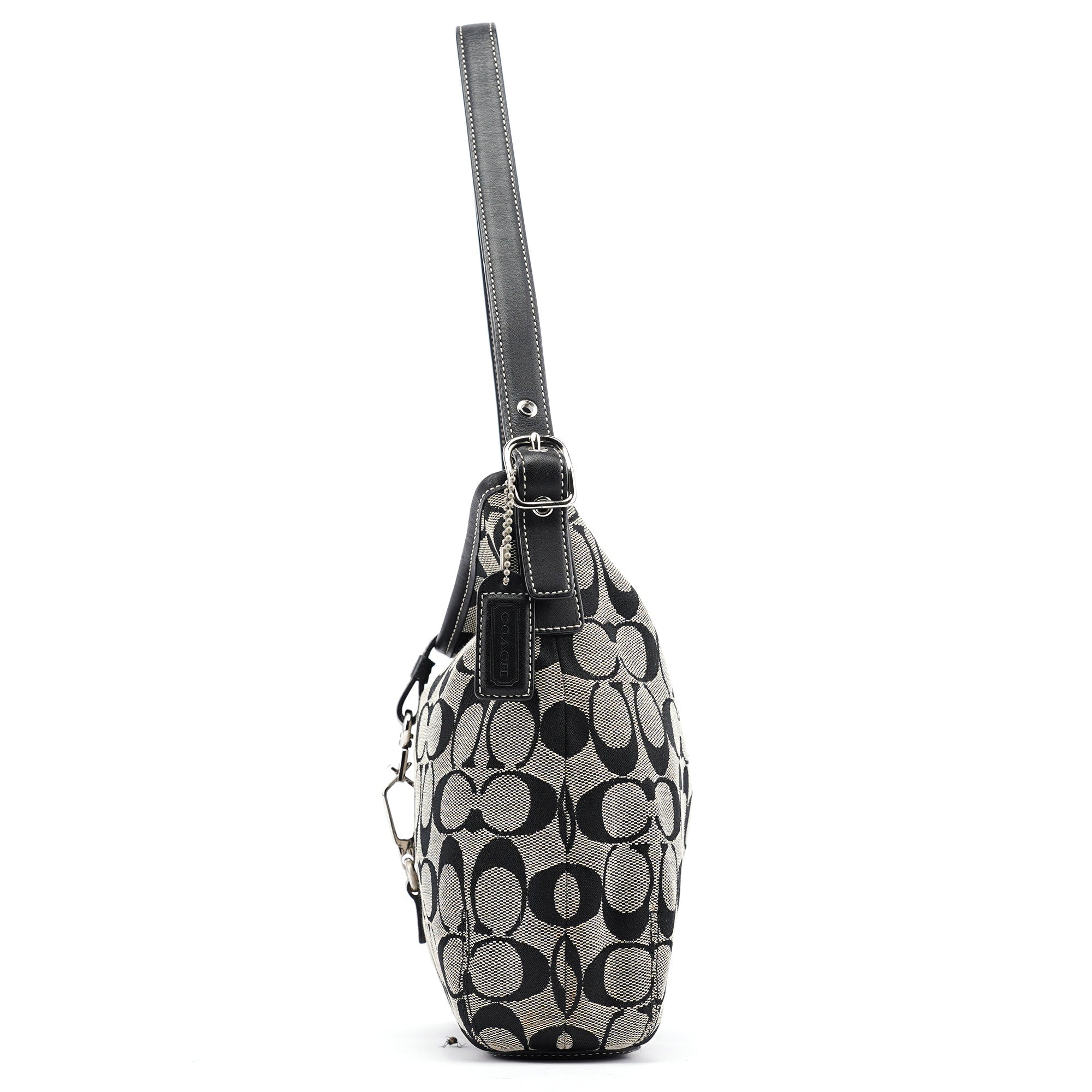 6845 Grey Signature C Soho Shoulder Bag