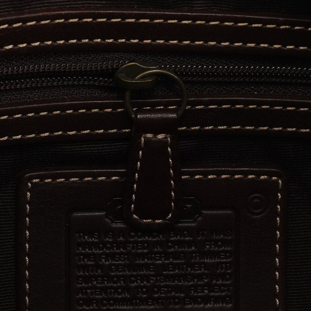 7057 Beige Brown Signature Soho Shoulder Bag