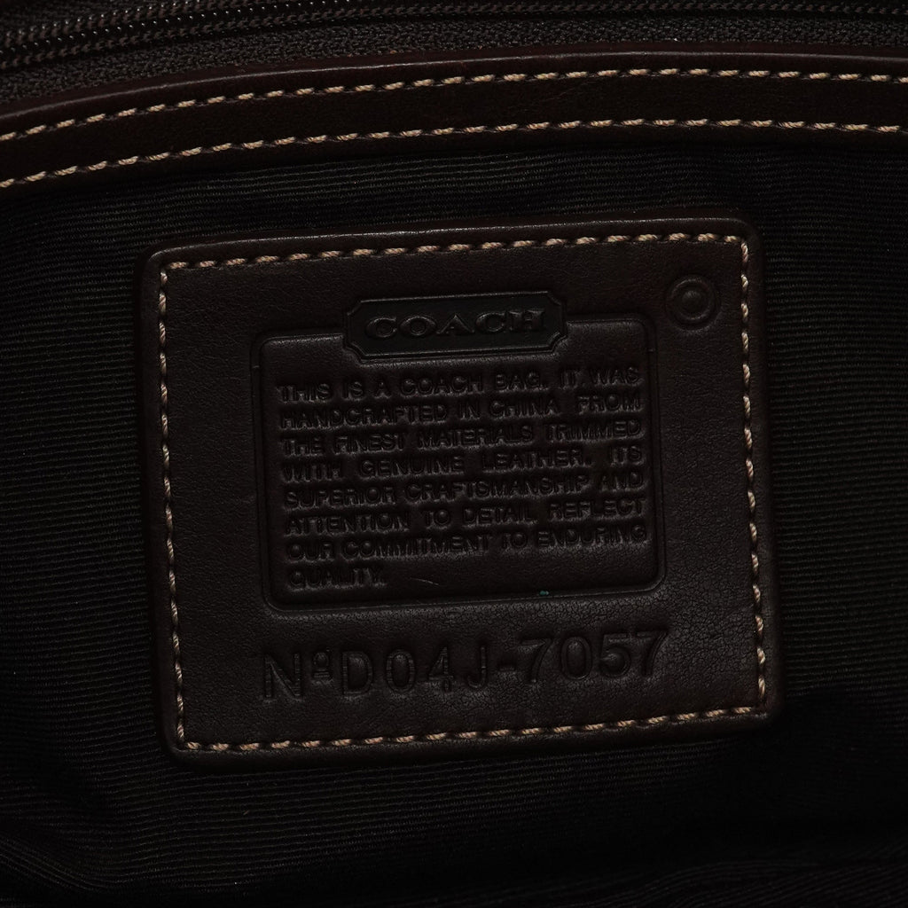 7057 Beige Brown Signature Soho Shoulder Bag