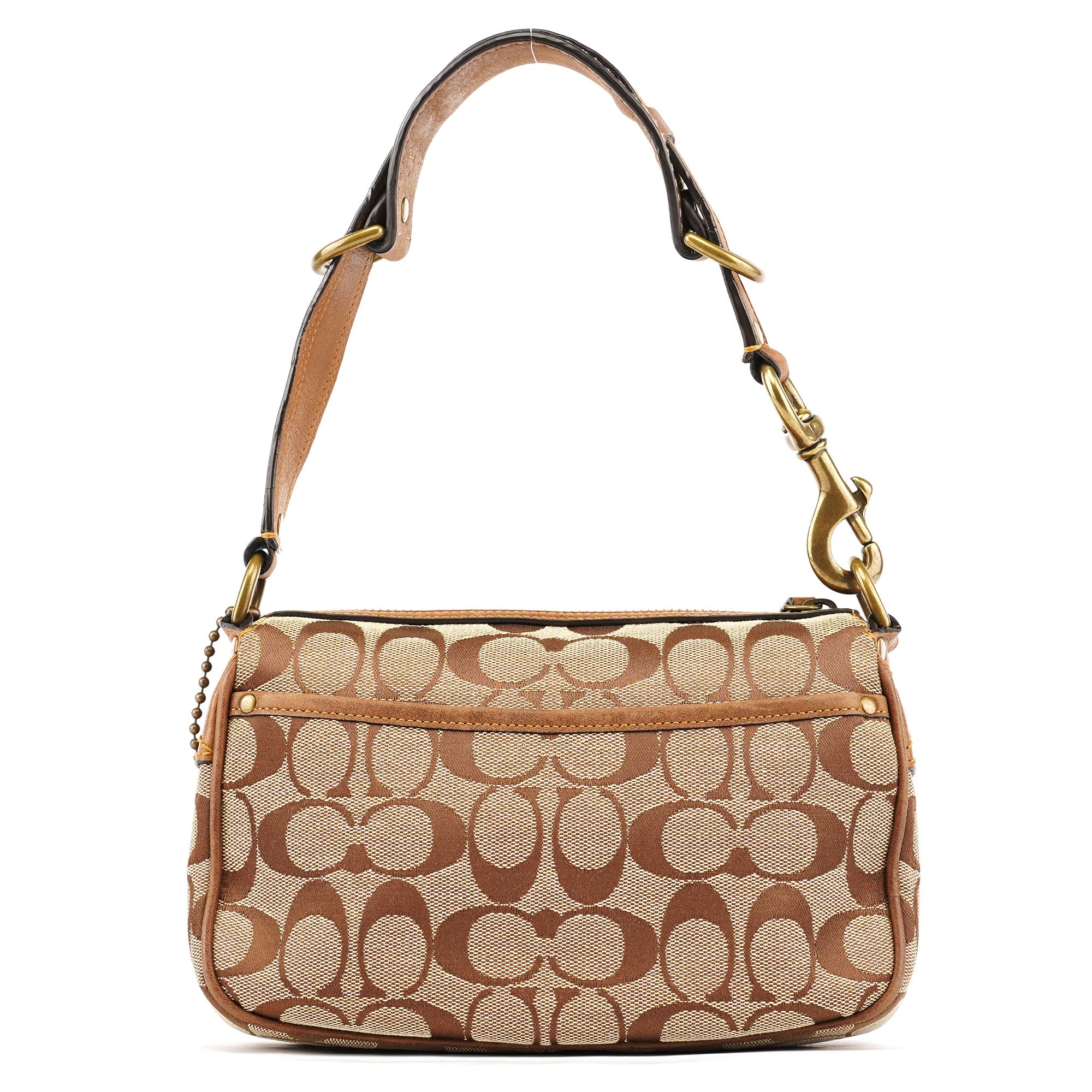 7061 Beige Brown Signature Soho Shoulder Bag