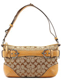 7077 Beige Signature Soho Shoulder Bag