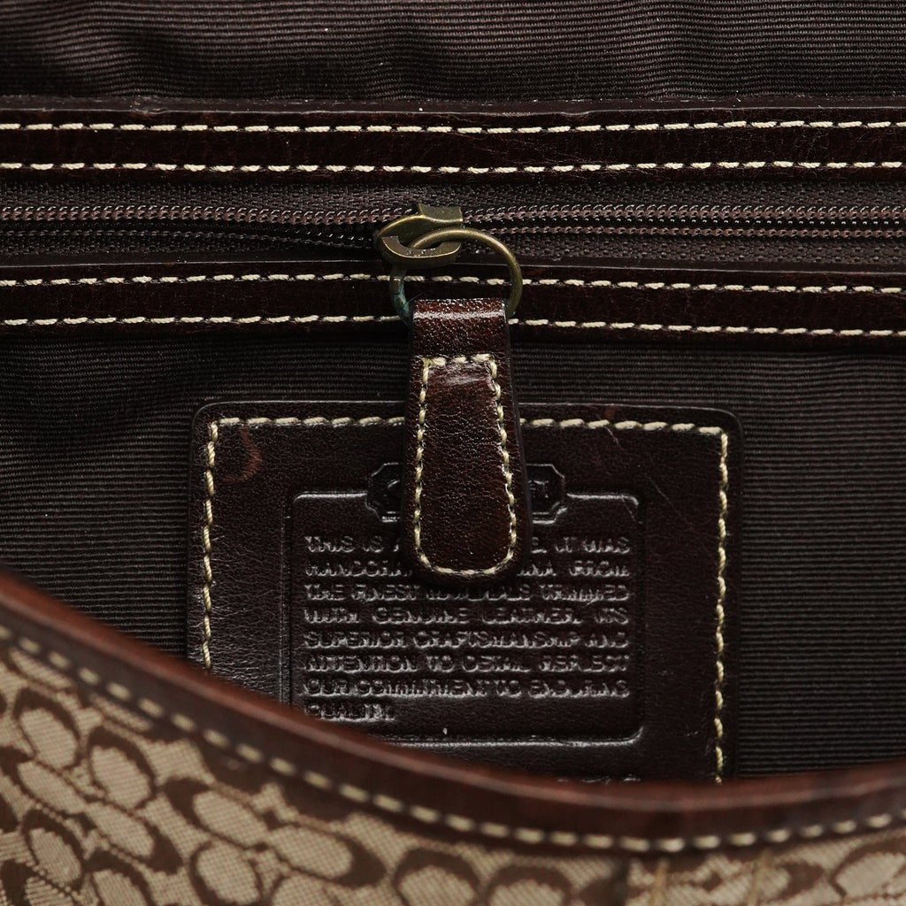 7078 Beige Brown Suede Soho Bag