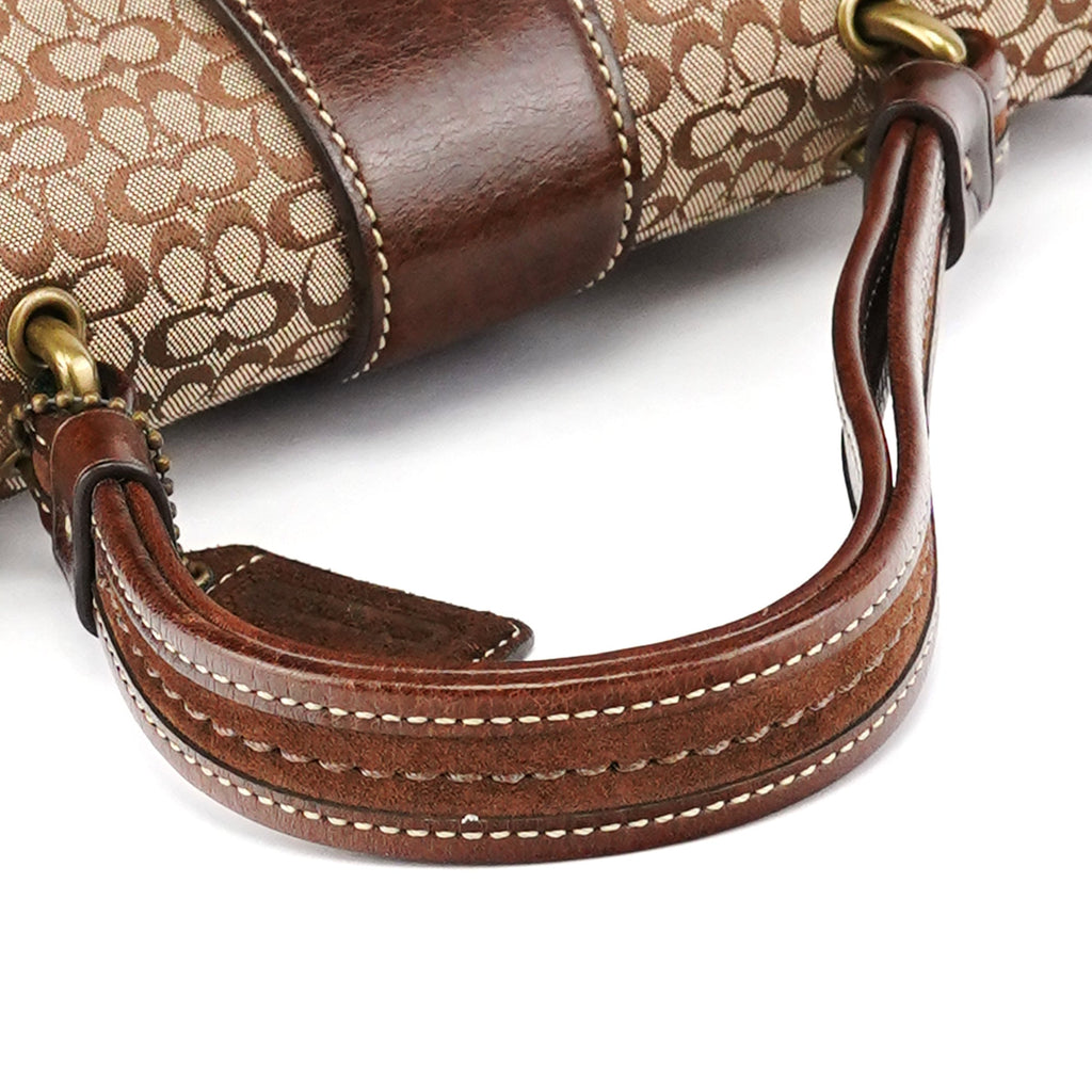 7078 Beige Brown Suede Soho Bag