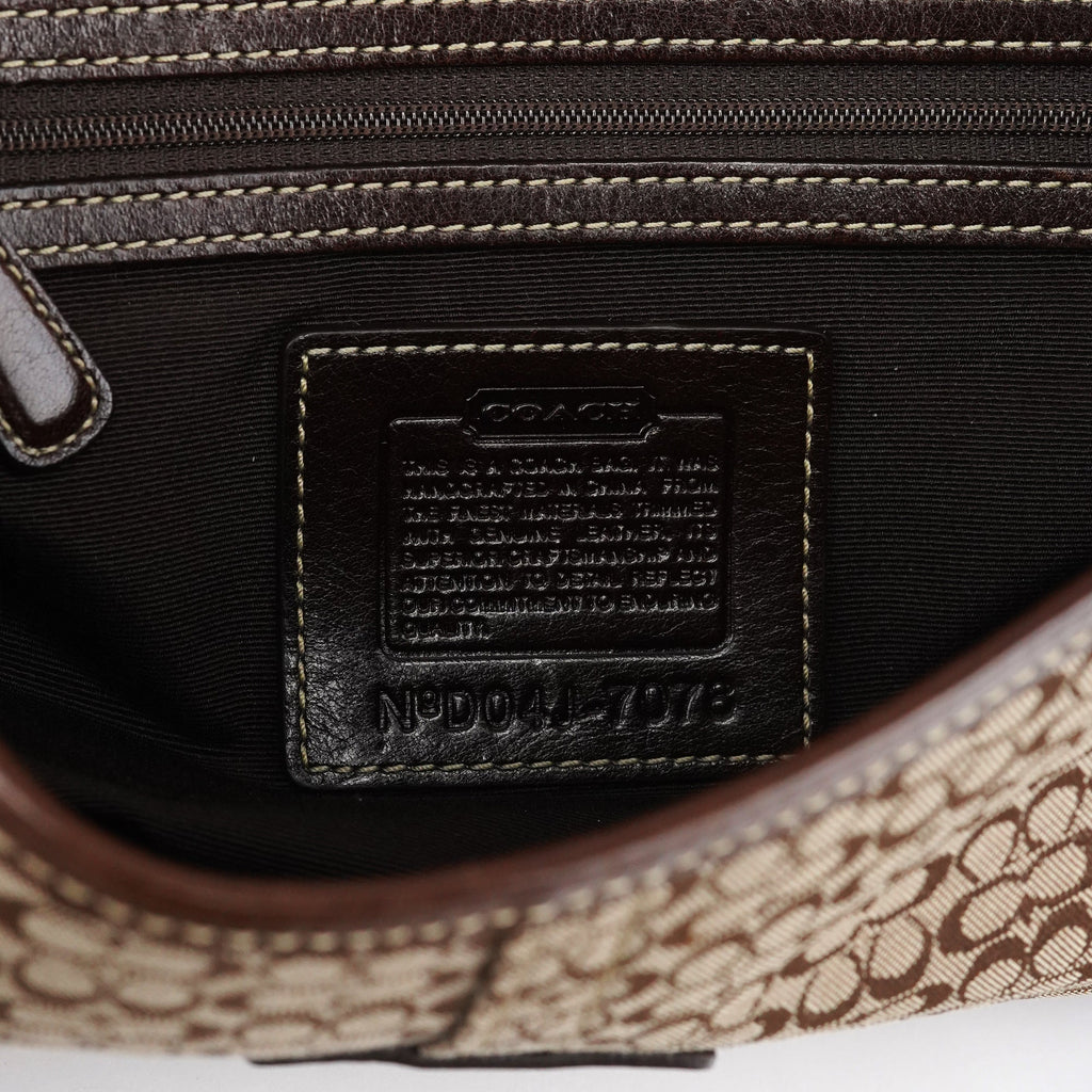 7078 Beige Brown Suede Soho Top Handle Bag
