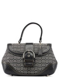 7078 Grey Signature C Soho Top Handle Bag