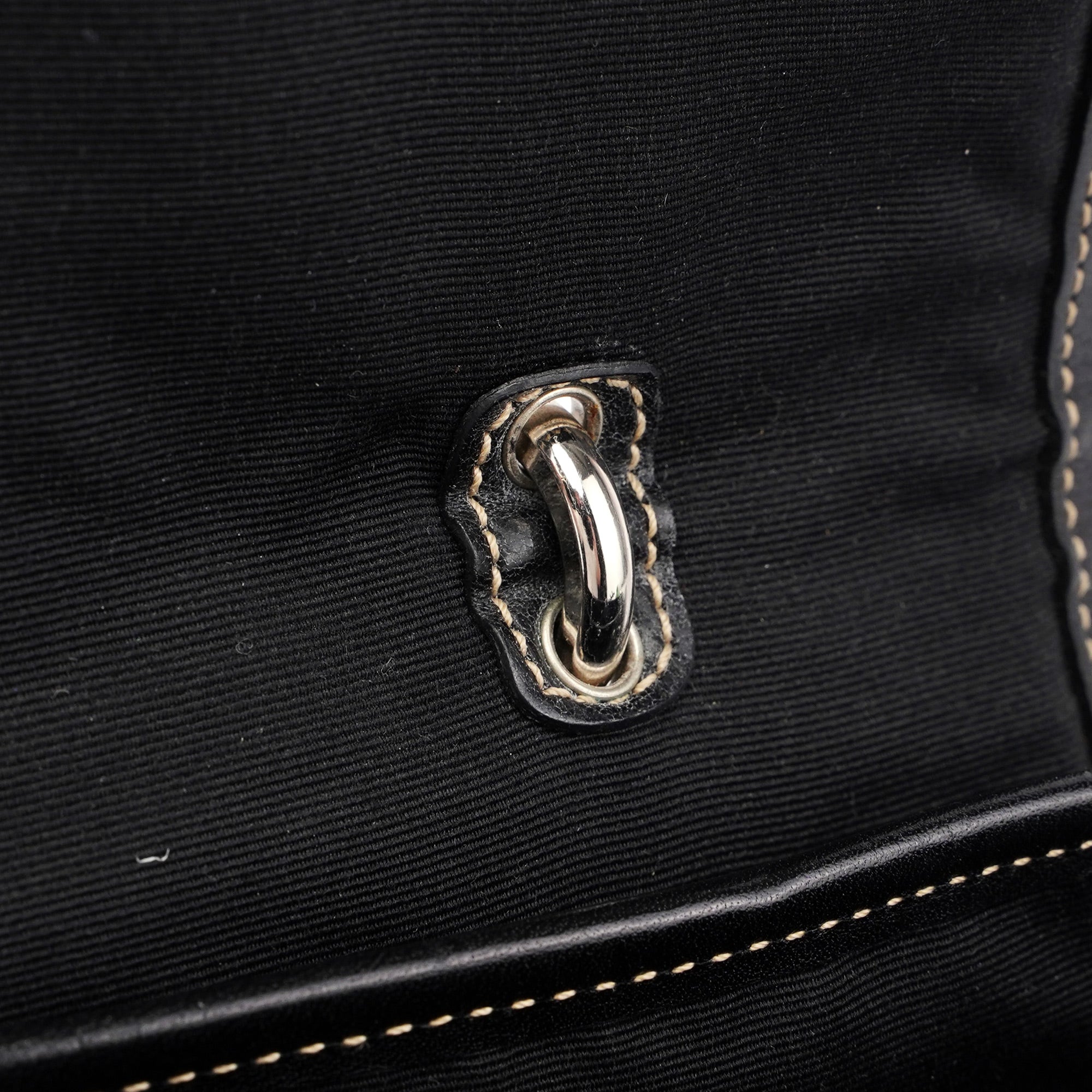 7078 Grey Signature C Soho Top Handle Bag