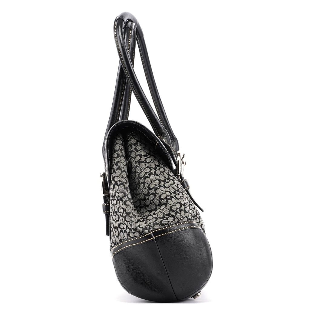 7080 Grey Signature C Soho Tote Bag