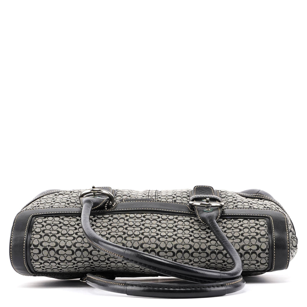 7080 Grey Signature C Soho Tote Bag