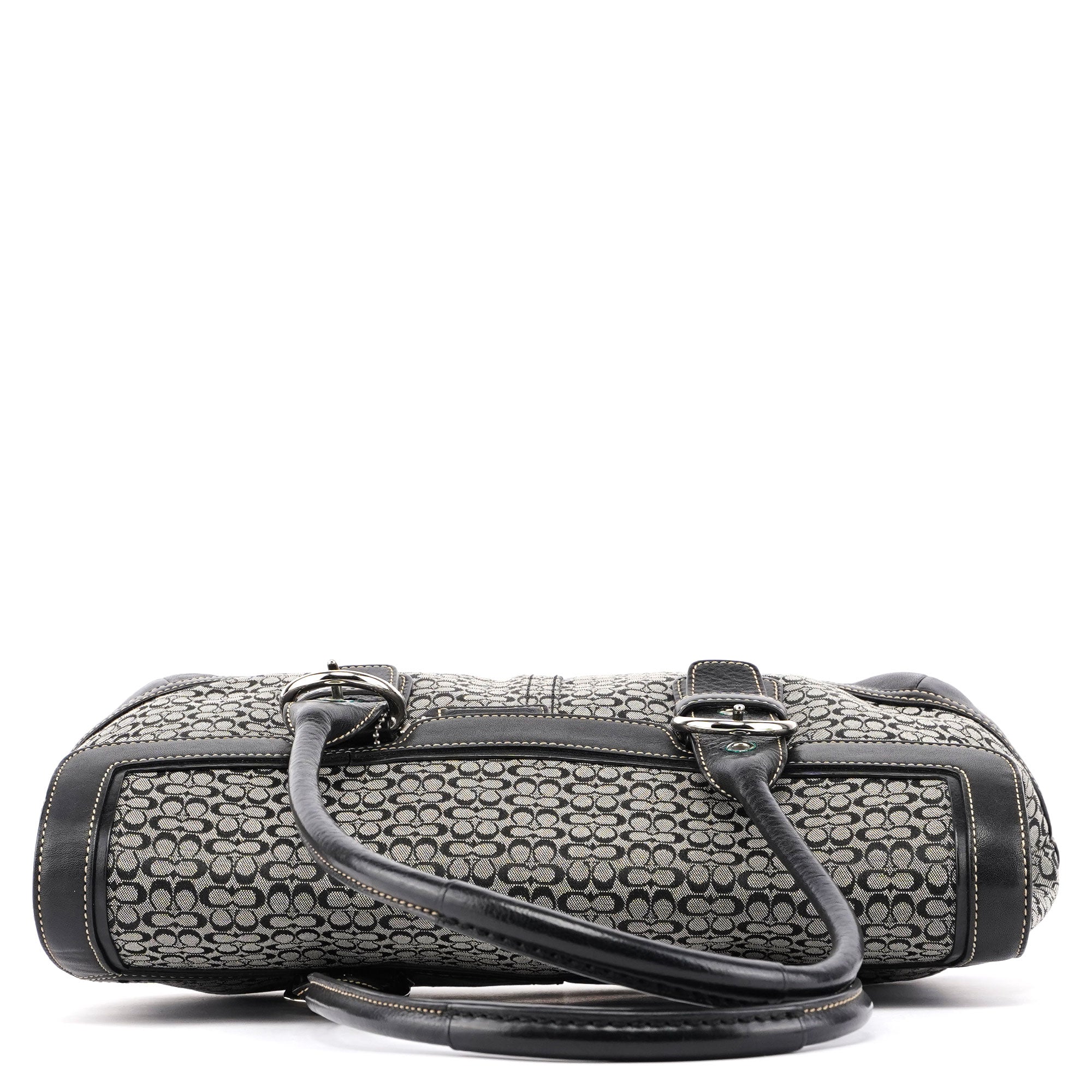 7080 Grey Signature C Soho Tote Bag