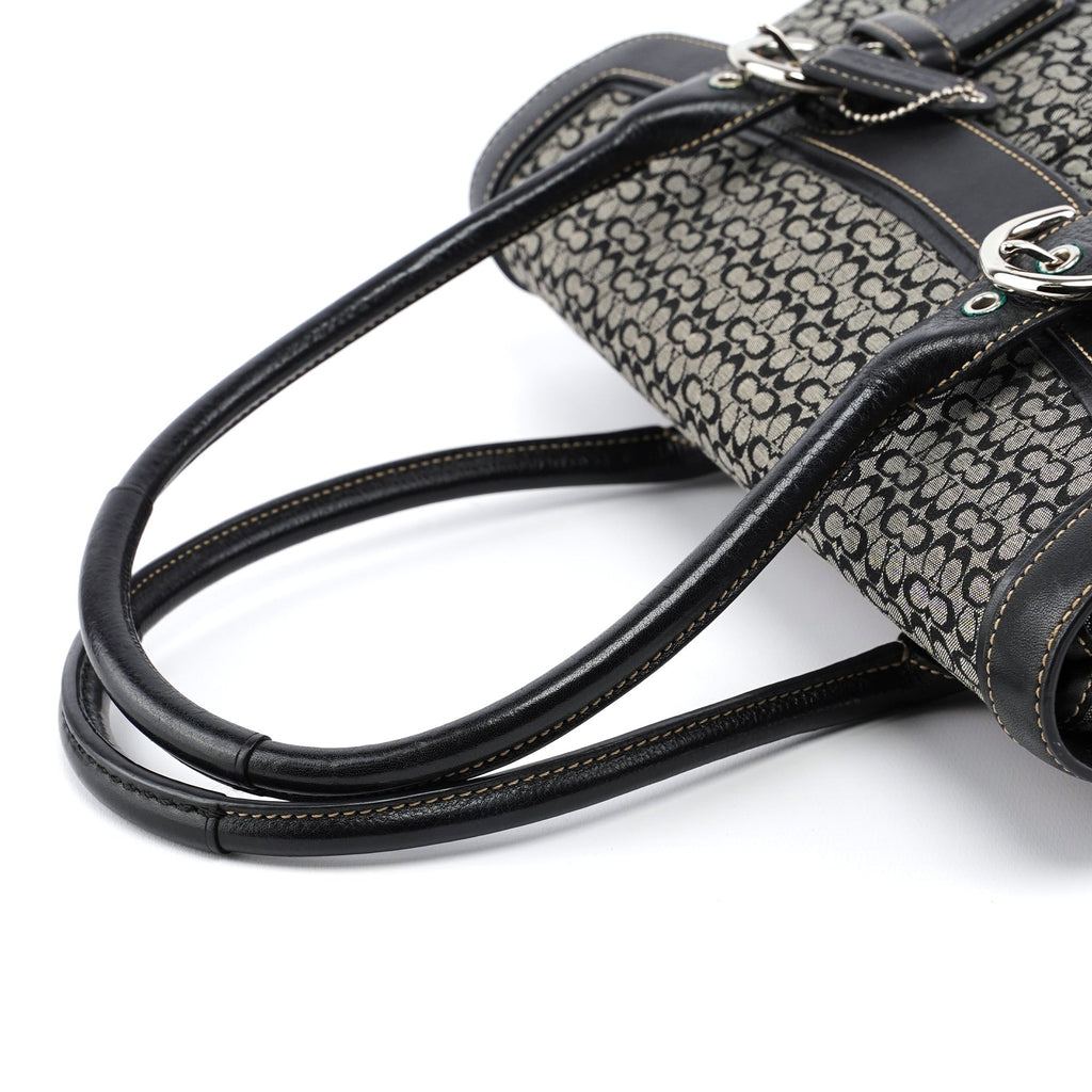 7080 Grey Signature C Soho Tote Bag