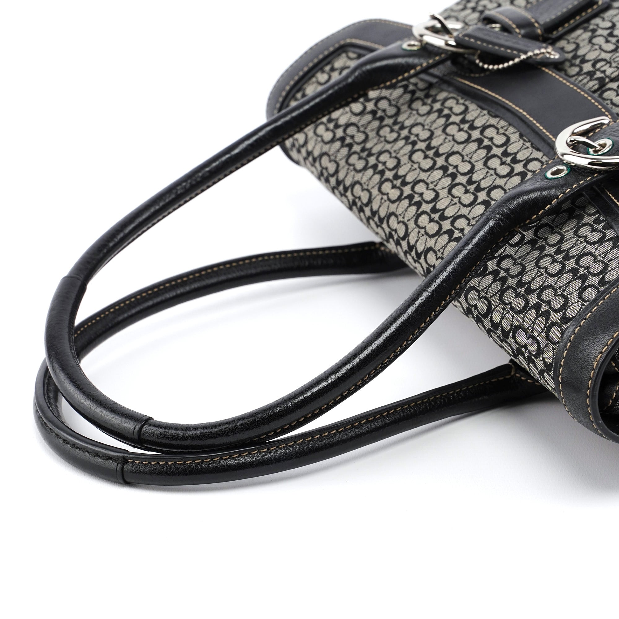 7080 Grey Signature C Soho Tote Bag