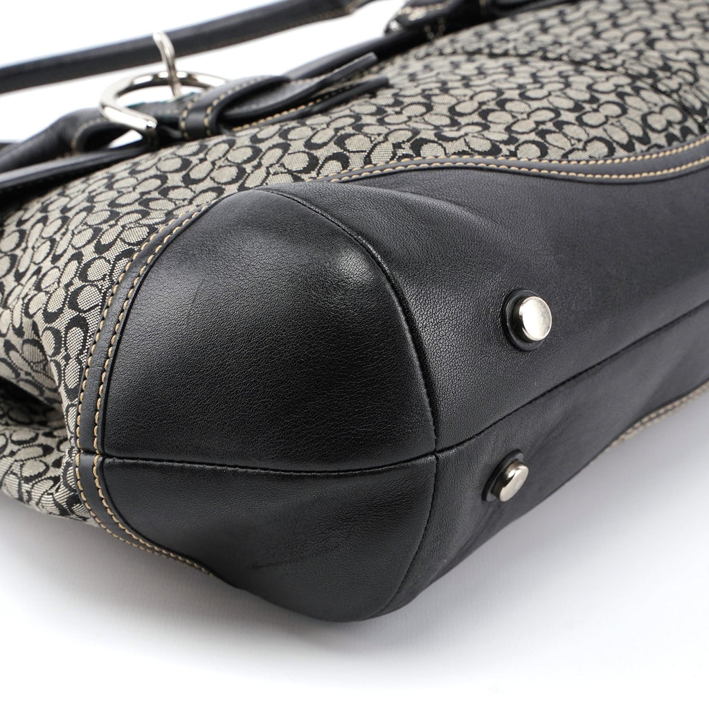 7080 Grey Signature C Soho Tote Bag