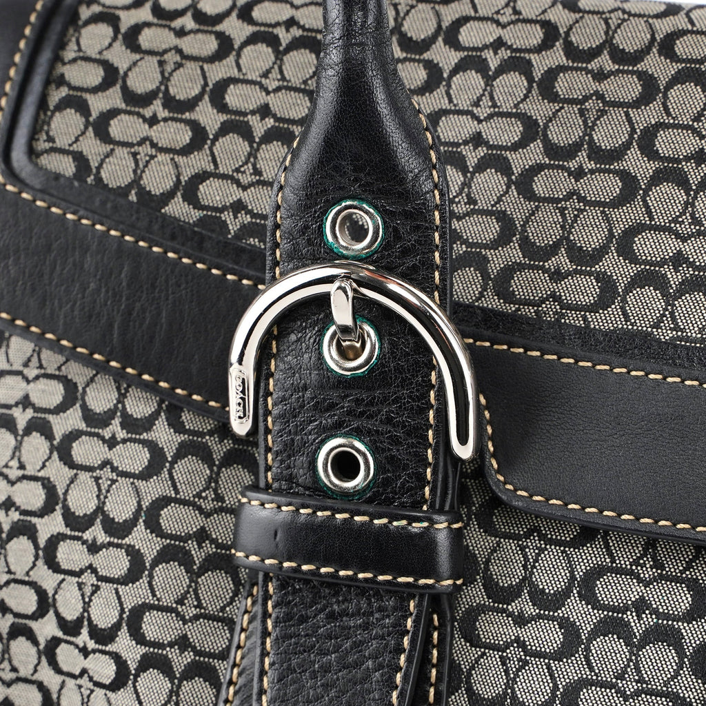 7080 Grey Signature C Soho Tote Bag