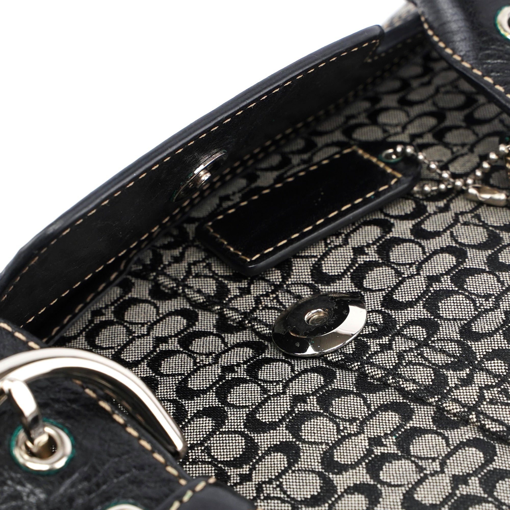 7080 Grey Signature C Soho Tote Bag
