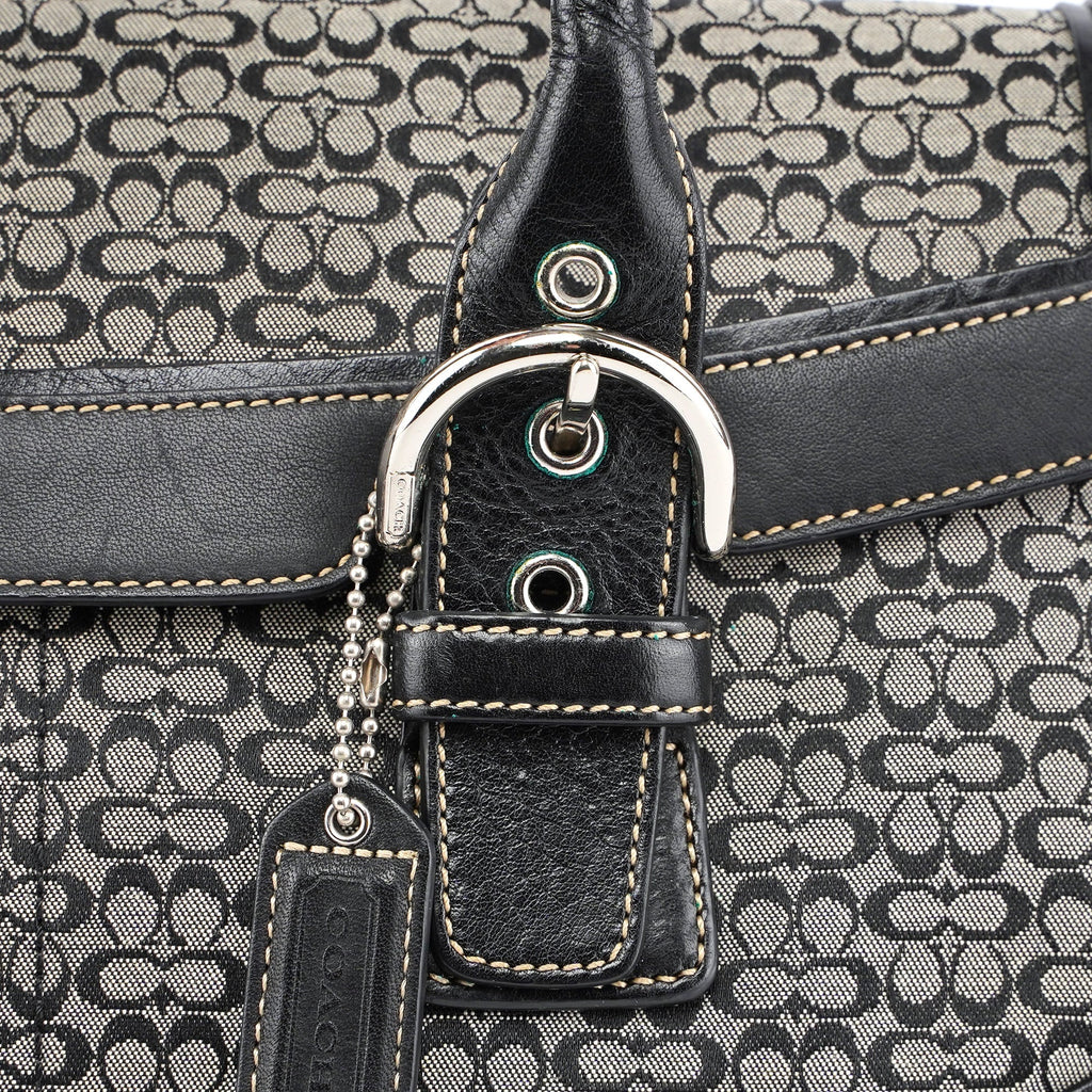 7080 Grey Signature C Soho Tote Bag