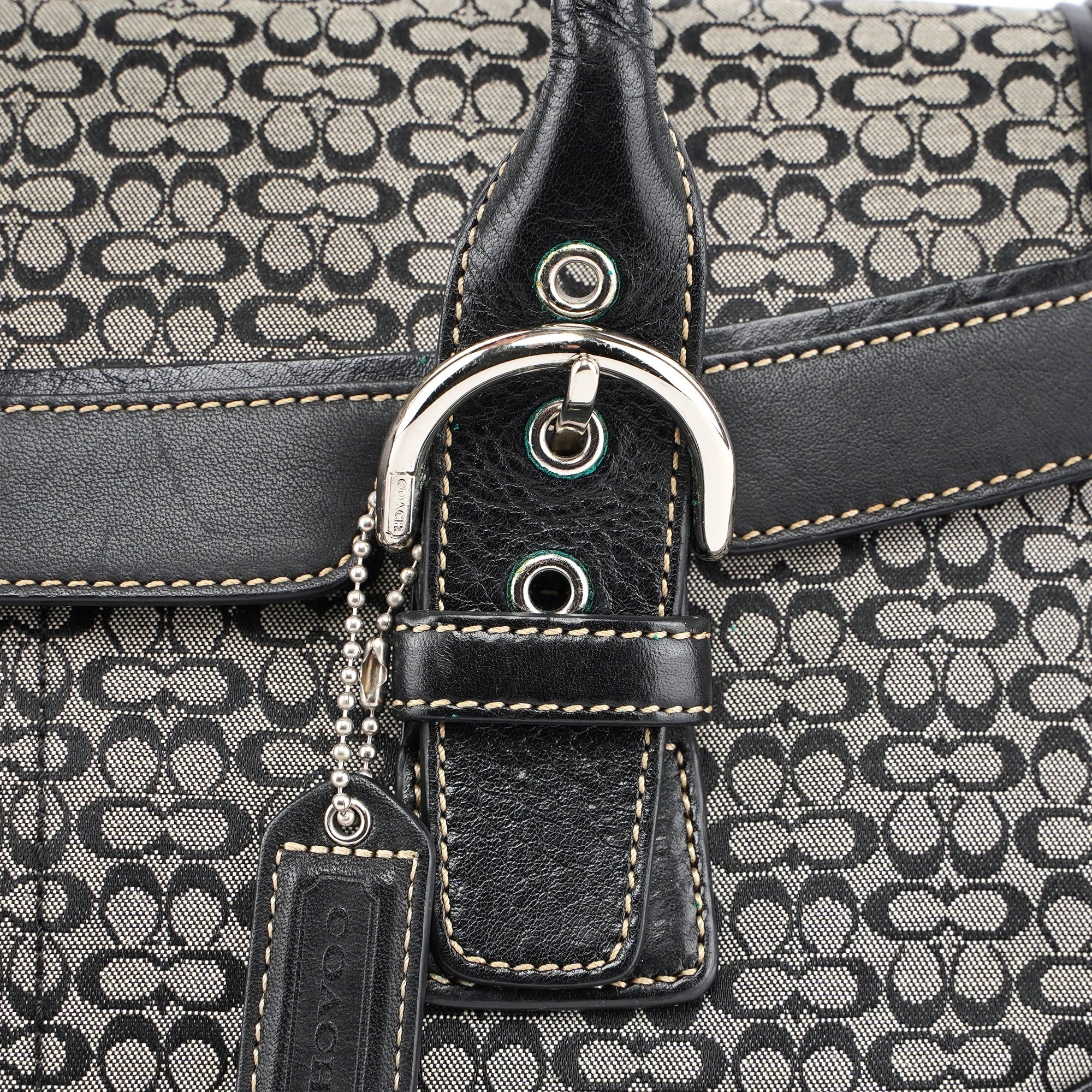 7080 Grey Signature C Soho Tote Bag
