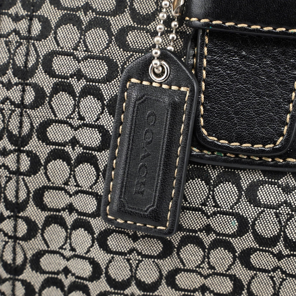 7080 Grey Signature C Soho Tote Bag