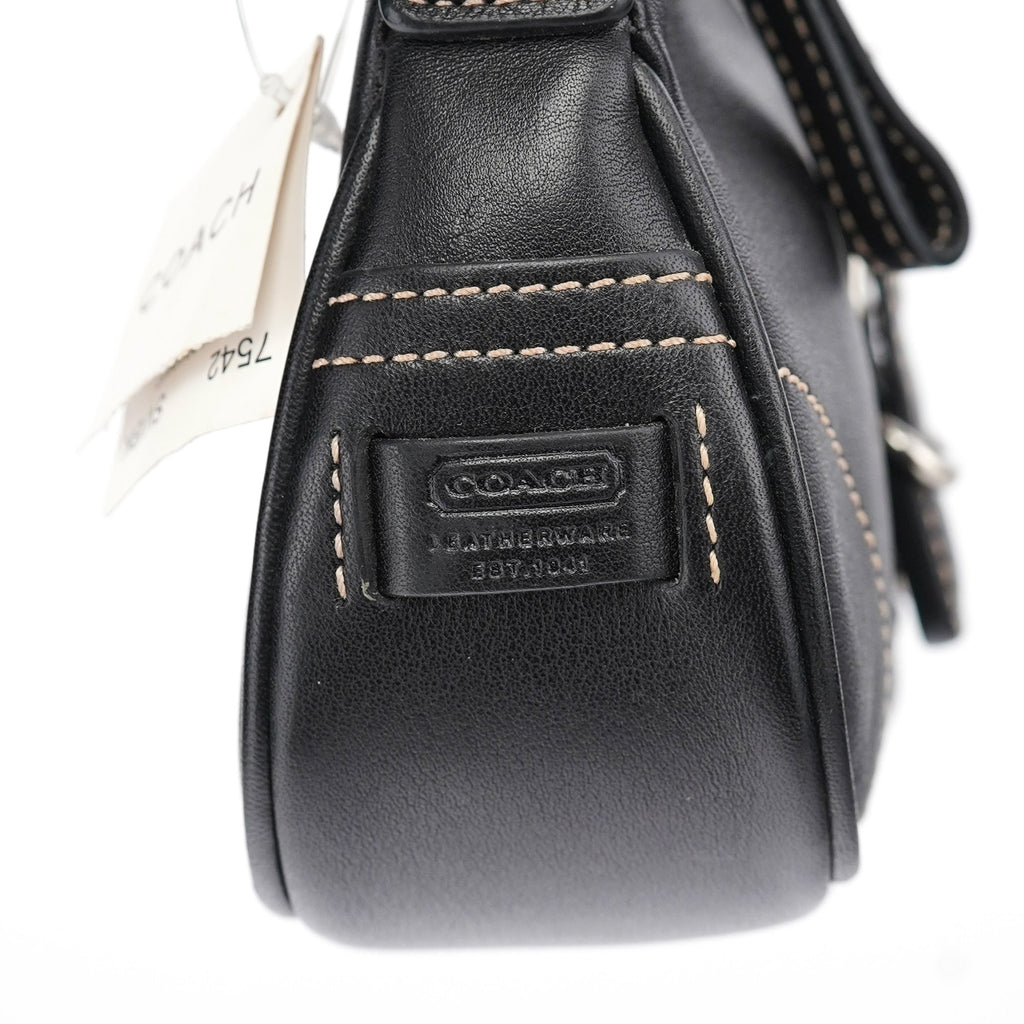 7542 Black Leather Soho Shoulder Bag